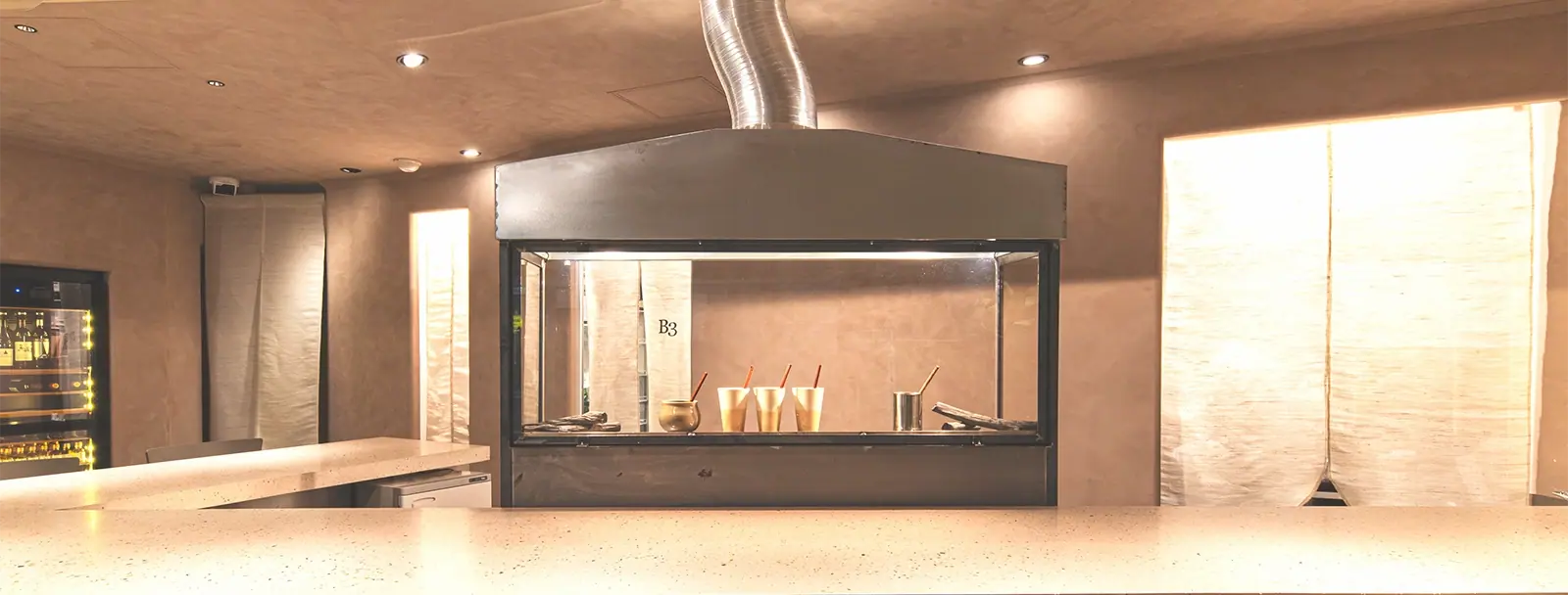 こだわりの焼き場と調理設備