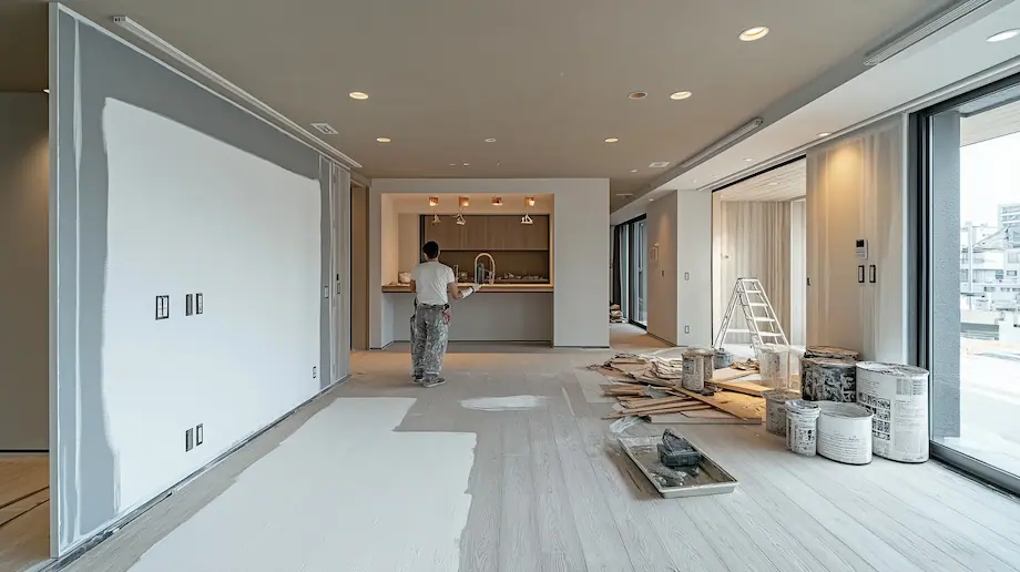 店舗の建築・施工現場